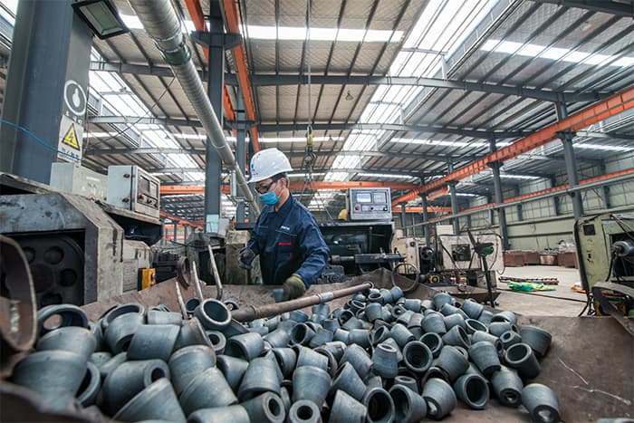 开远网架配件-锥头加工车间